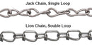Chain, Single Loop & Double Loop, Steel