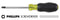 Slotted Screw Drivers, with Cushioned Grip & Handle ID