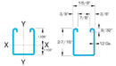 eSTRUT™ Cold Formed Strut Channel, 12 Gauge, 1-5/8" x 2-7/16"