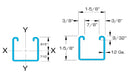 eSTRUT™ Cold Formed Strut Channel, 12 Gauge, 1-5/8" x 1-5/8"