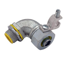Liquid Tight Connectors, 90°, with Grounding Lug, Insulated, Steel & Malleable