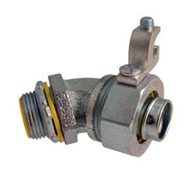 Liquid Tight Connectors, 45°, with Grounding Lug, Insulated, Malleable
