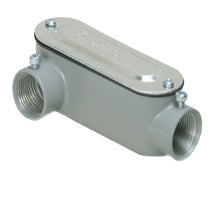 Conduit Body, EMT-RIGID, Type LR, w/Cover & Gasket, Aluminum