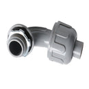 Liquid Tight Connectors, Non-Metallic, 90°, PVC
