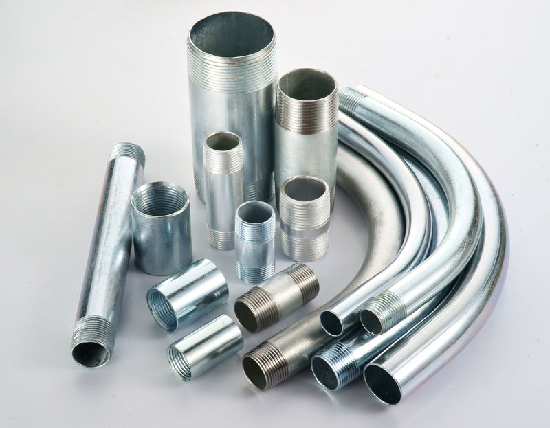 Nipples, RIGID/IMC, Conduit, Hot Dipped, Galvanized Steel