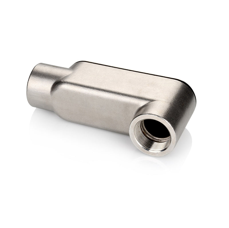 Conduit Body, RIGID, Type LB, w/Cover & Gasket, Stainless Steel