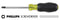 Square-Recess Screw Drivers, with Cushioned Grip & Handle ID