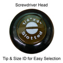 Square-Recess Screw Drivers, with Cushioned Grip & Handle ID