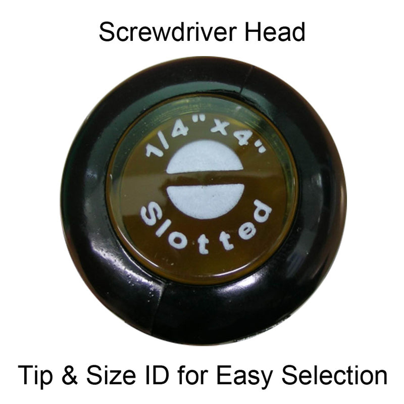 Slotted Screw Drivers, with Cushioned Grip & Handle ID